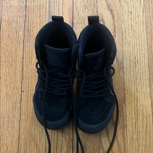 Vans black high top sneaker/boot